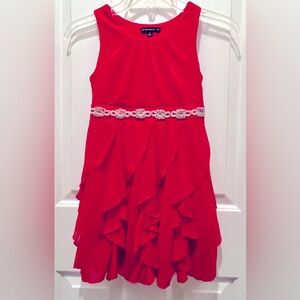 My Michelle Girls Red Formal Party Dress Size 7